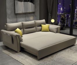 Best Sleeper Sofa With 2 yellow cushions