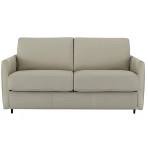Alcova 2 Seater Leather Sofa Bed with Slim Arms