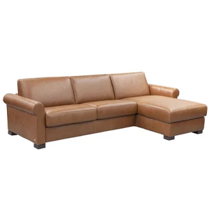 Alcova 3 Seater Leather Sofa Bed