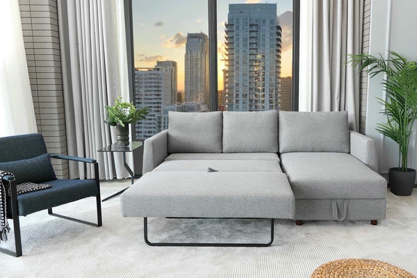 Grey 2 seater Sofa bed