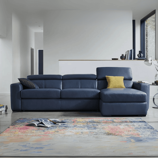 Infinity Leather Corner Chaise Sofabed