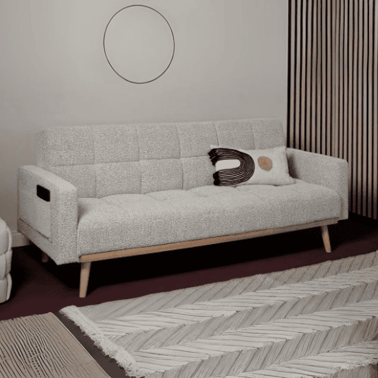 Shiflet 3 Seater Wooden Sofa Bed