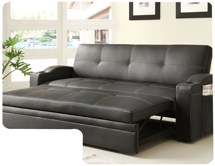 Pure Leather sofa bed