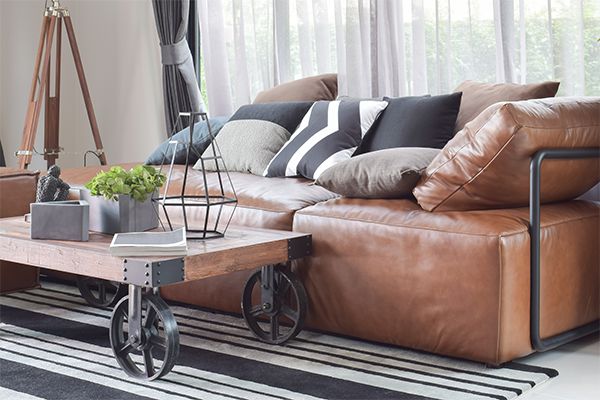 leather sofa bed