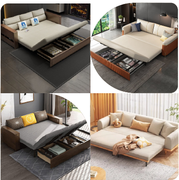 wooden sofa bed varieties in Dubai