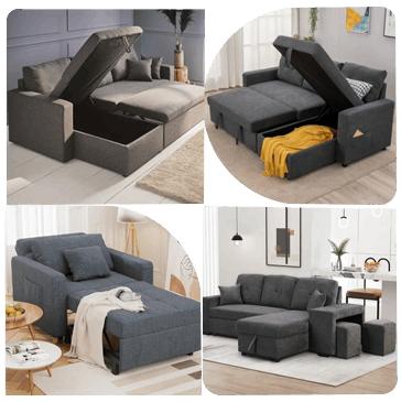 Sofa bed with storage Design Ideas