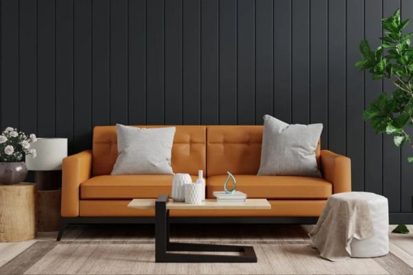 Custom Made leather Sofa install in Dubai Home